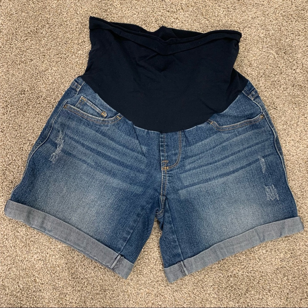 Denim Maternity Shorts